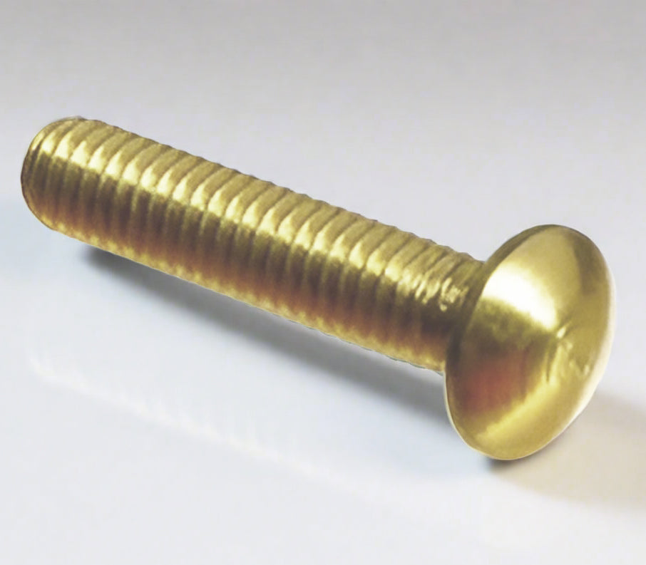 Carriage Bolt   1.2 mm x 12 mm Brass