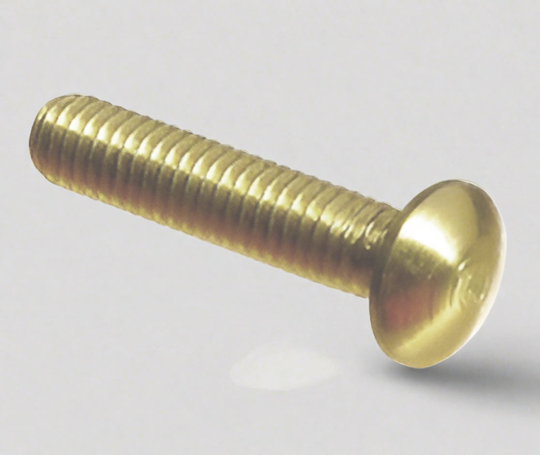 Carriage Bolt   1.0 mm x 12 mm  Brass