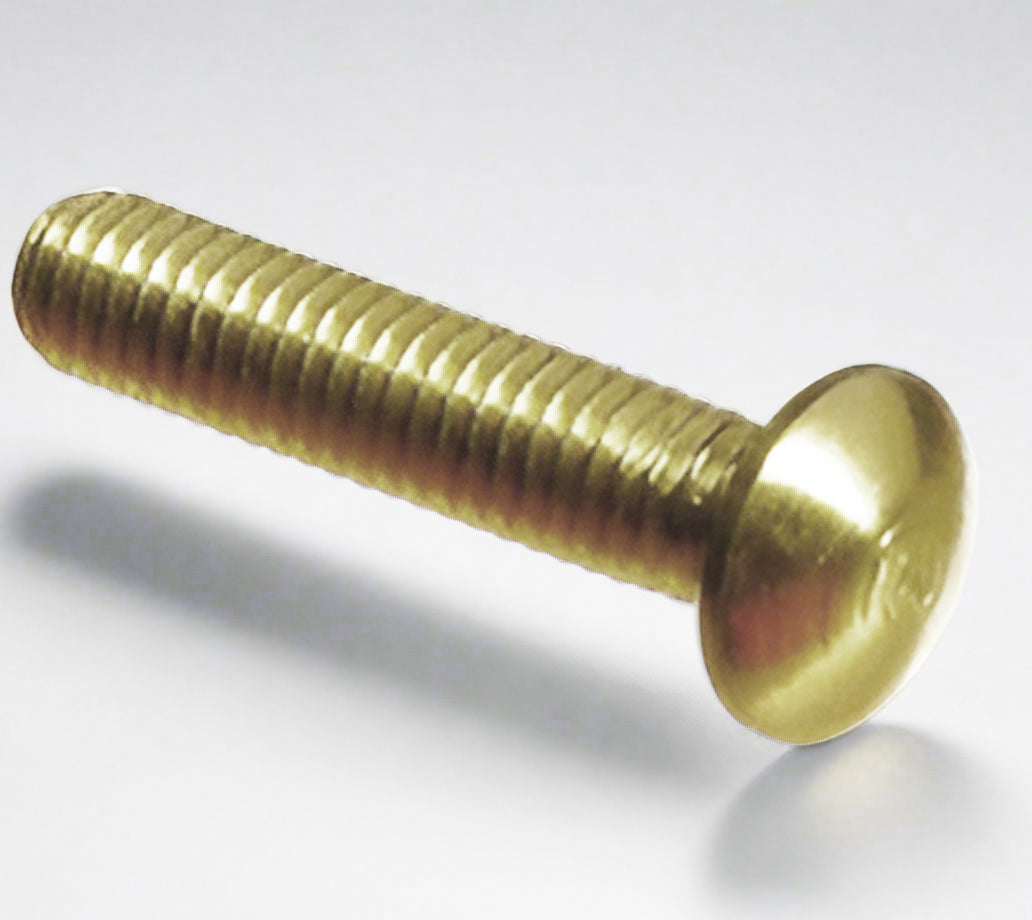 Carriage Bolt  2.0mm x 12mm Brass