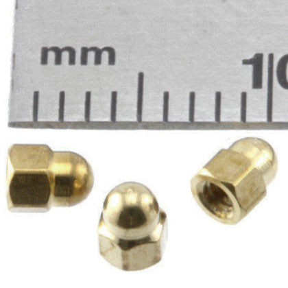 Acorn Nut  1.6mm Brass