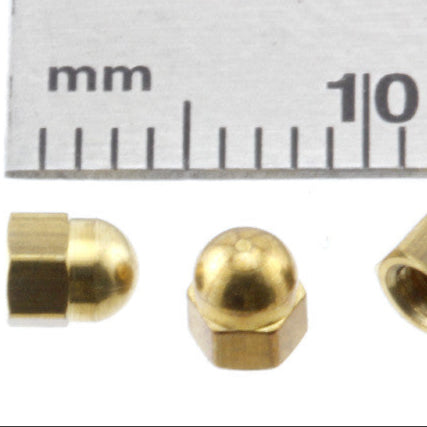 Acorn Nut  2.0mm Brass