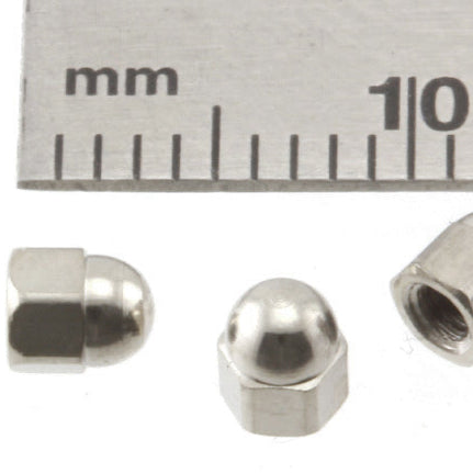 Acorn Nut  2.0mm Nickel Plated Brass