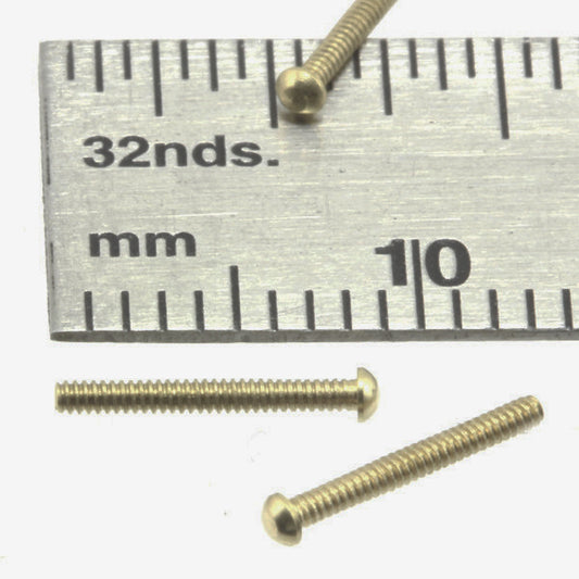 Carriage Bolt  1.0mm x 8mm Brass