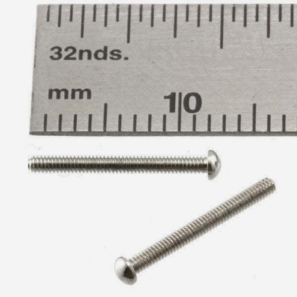 Carriage Bolt  1.2mm x 10mm Nickel Plated Brass