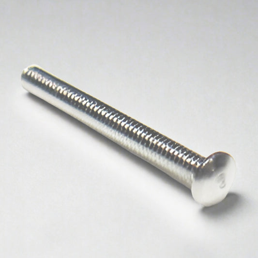 Carriage Bolt  1.0 mm x 12 mm Nickel Plated Brass