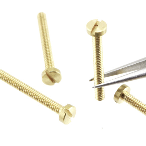 Slot Head Bolt  1.6mm x 10mm Brass