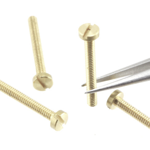 Slot Head Bolt  2.0mm x 12mm Brass