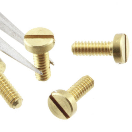 Slot Head Bolt 1.4mm x 6mm Brass