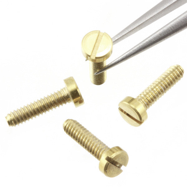 Slot Head Bolt  1.6mm x 6mm Brass