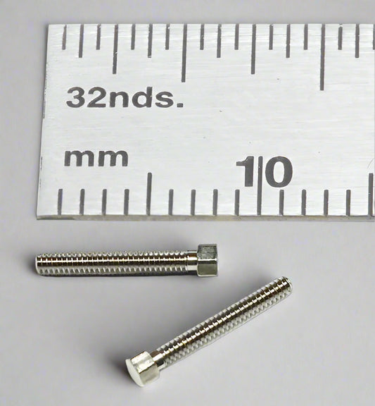 Hex Bolt  1.0mm x 8mm Nickel Plated Brass