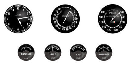 Bugatti Gauge Faces