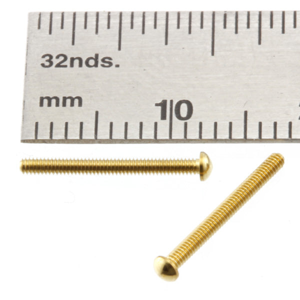 Carriage Bolt  1.6mm x 12mm Brass