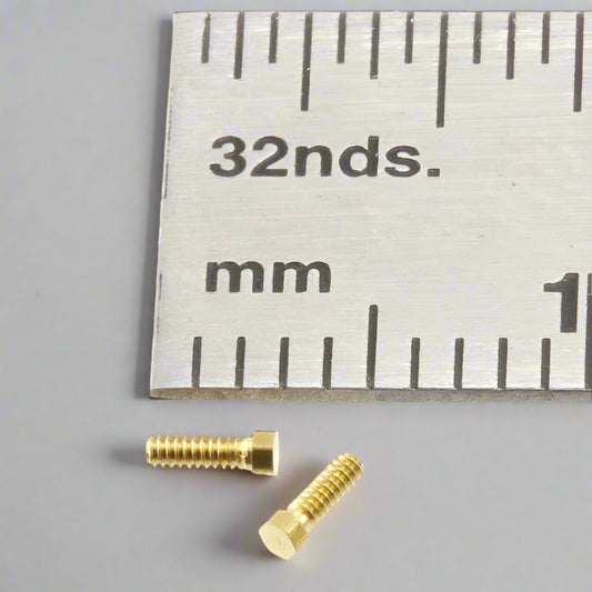 Hex Bolt  0.8mm x 2.5mm Brass (Micro Profile)