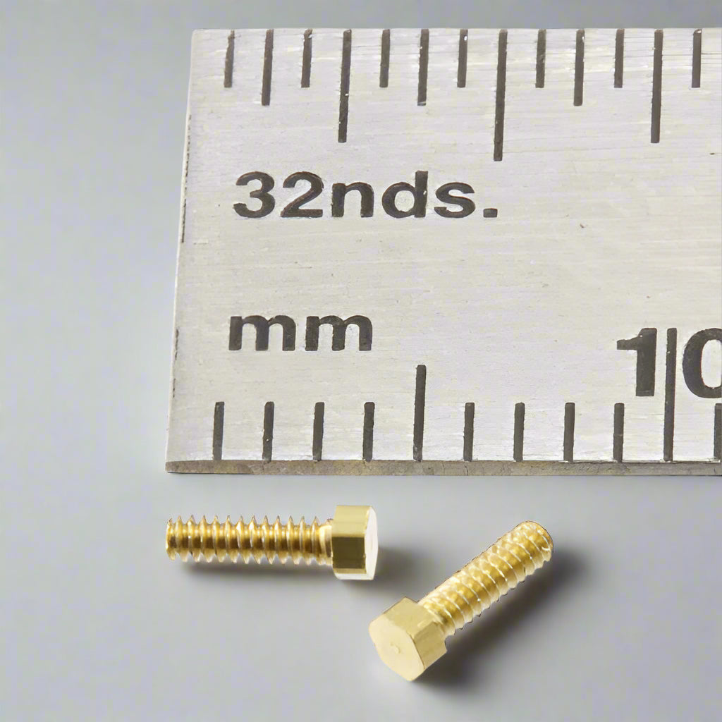 Hex Bolt  1.0mm x 3mm Brass