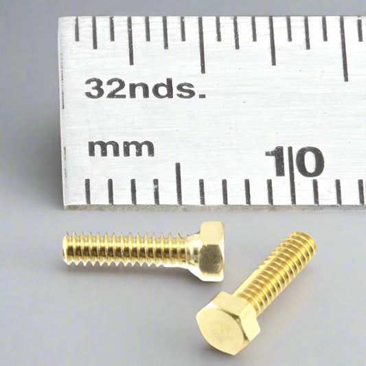 Hex Bolt  1.6mm x 6mm Brass