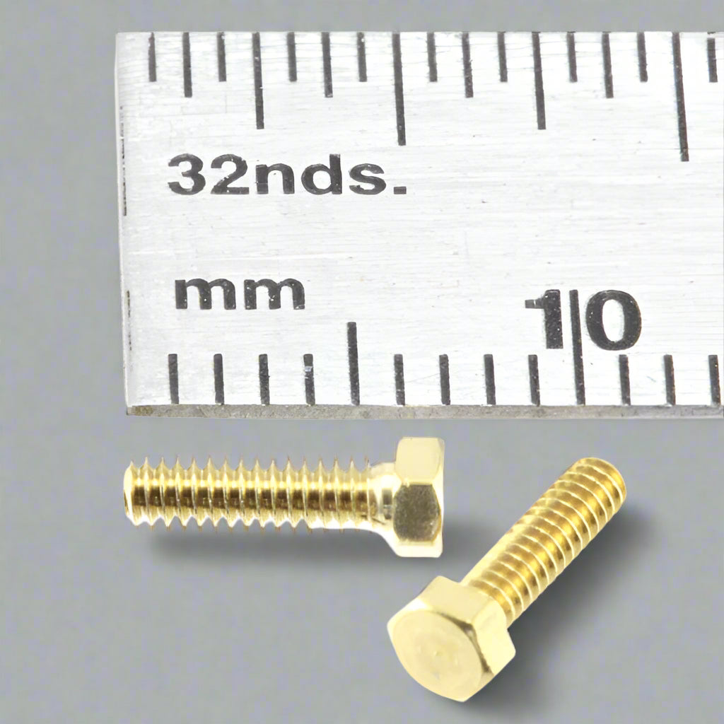 Hex Bolt  1.6mm x 4mm Brass