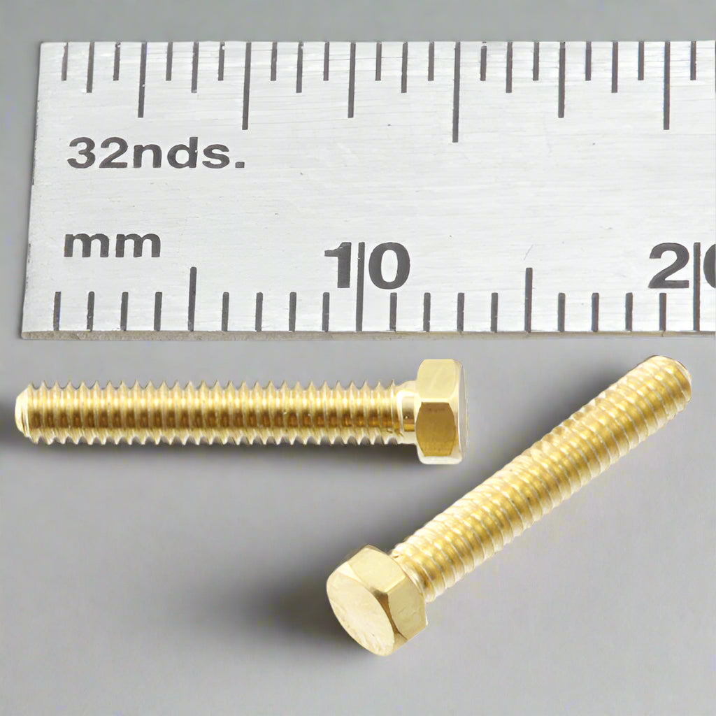 Hex Bolt  2.0mm x 12mm Brass