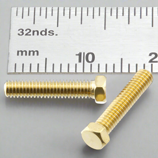 Hex Bolt  2.5mm x 8mm Brass