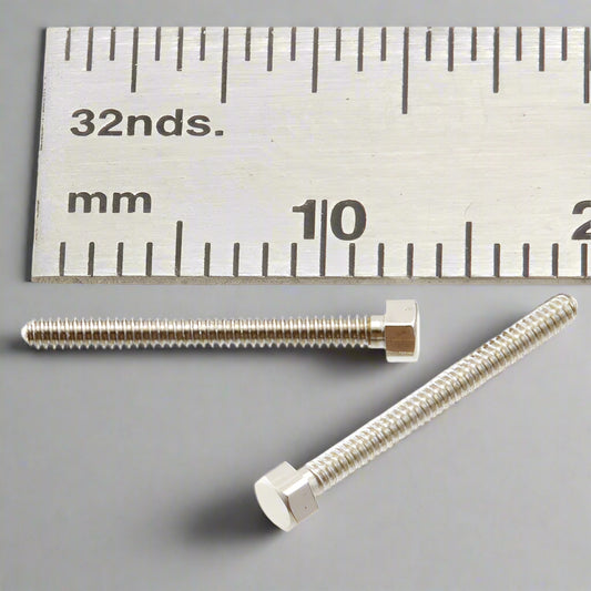 Hex Bolt  00-90 x 1/2" Nickel Plated Brass