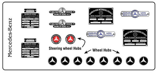 Mercedes Identification Plates