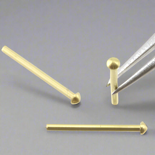 Rivet  0.6mm Head Diameter Brass